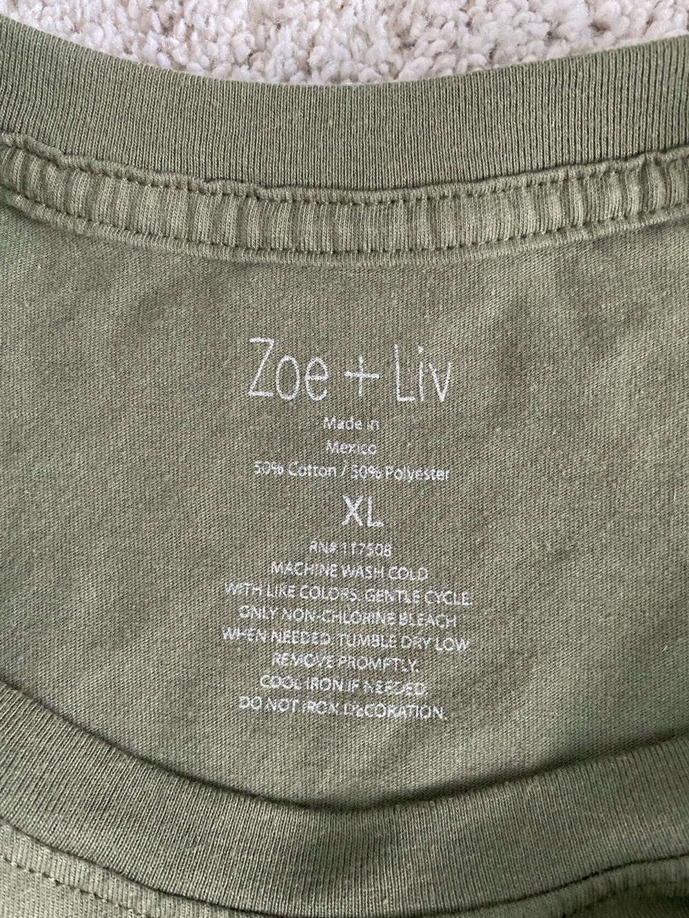 Zoe + Liv Olive Green Dachshund Graphic Tee - Picture 5 of 7